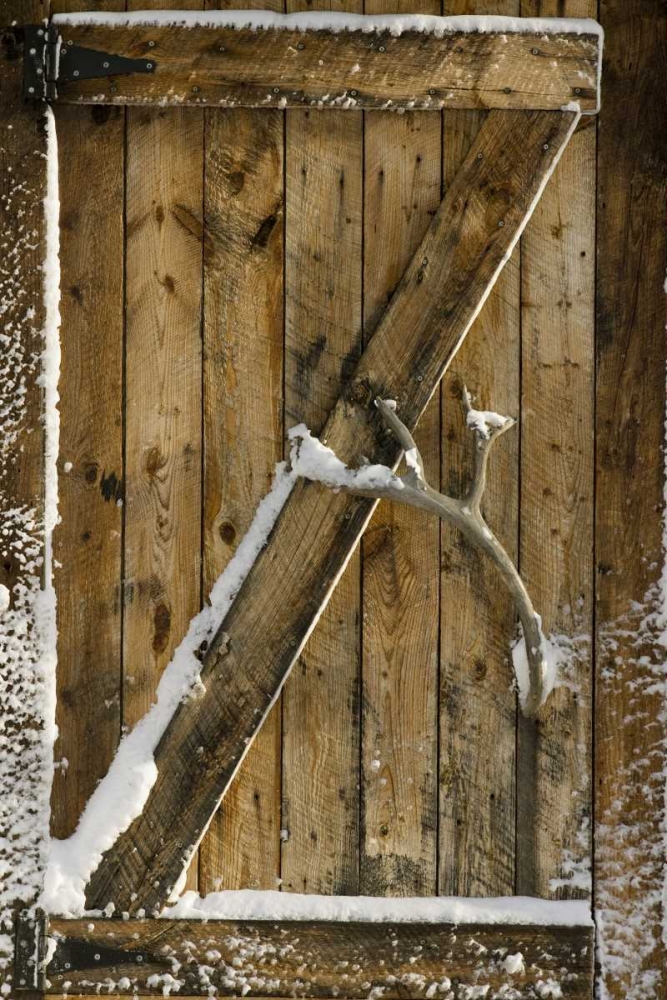 Canada, Churchill Close up of a wooden door